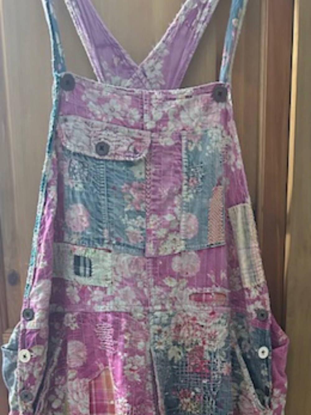 Magnolia Pearl Piecewise Love Overalls 151 in Dear Texas
